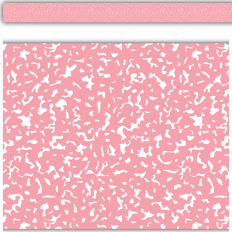 Composition Pink Straight Rolled Border Trim - 50'