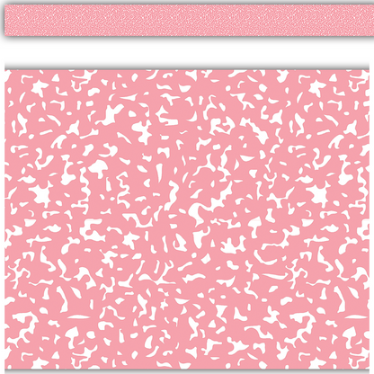 Composition Pink Straight Rolled Border Trim - 50'