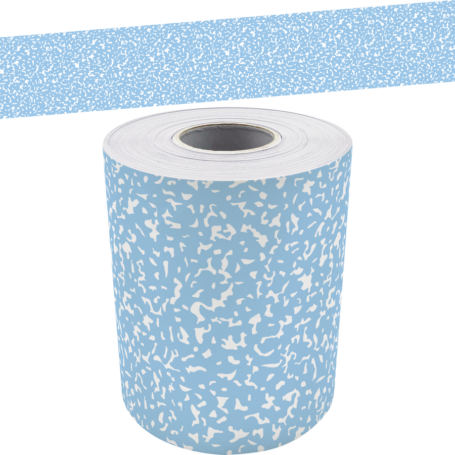 Composition Blue Straight Rolled Border Trim - 50'