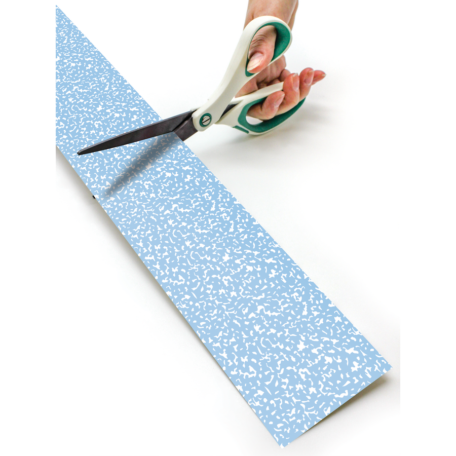 Composition Blue Straight Rolled Border Trim - 50'