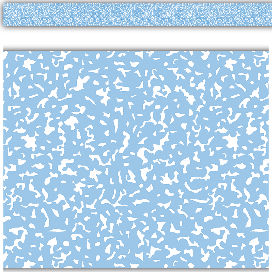 Composition Blue Straight Rolled Border Trim - 50'