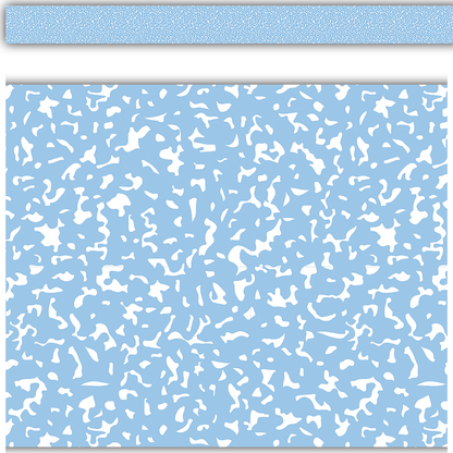 Composition Blue Straight Rolled Border Trim - 50'
