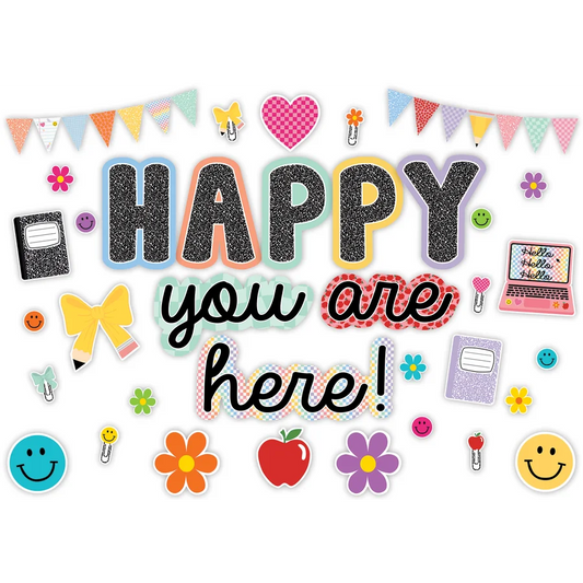 Cool for School Happy You Are Here Bulletin Board