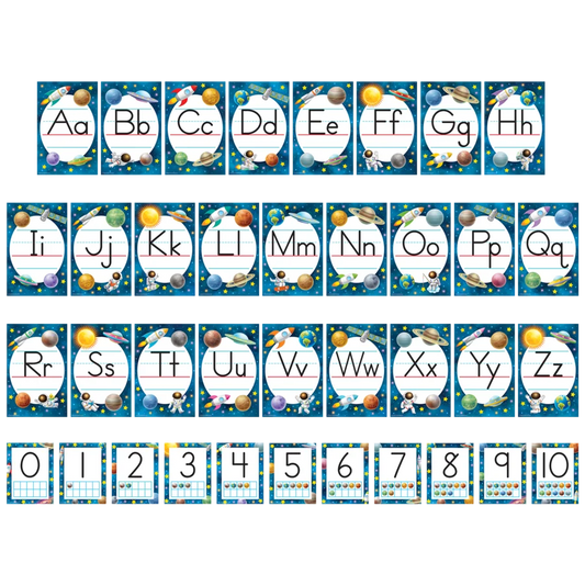 Outer Space Crew Alphabet Bulletin Board