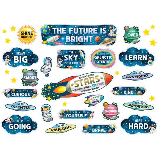 Outer Space Crew The Future Is Bright Mini Bulletin Board