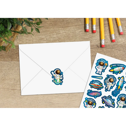 Outer Space Crew Stickers