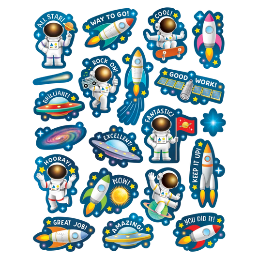 Outer Space Crew Stickers