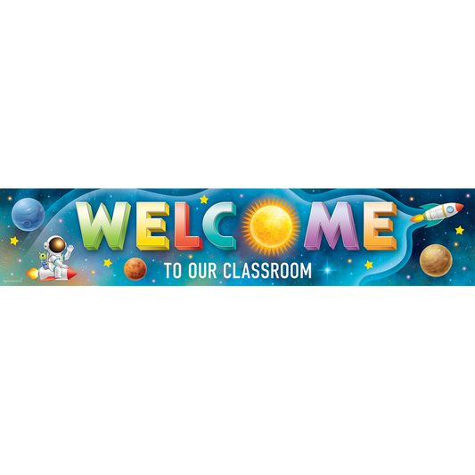 Outer Space Crew Welcome to Our Classroom Banner