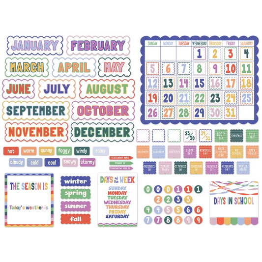 Color Crush Calendar Bulletin Board