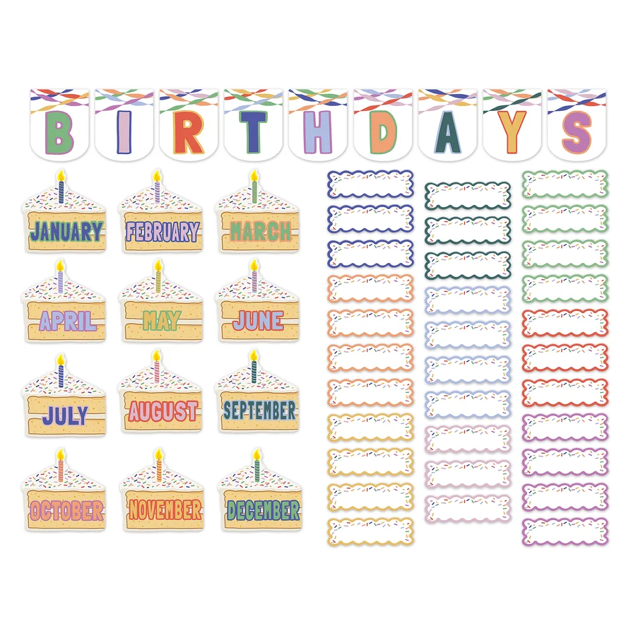 Color Crush Birthdays Mini Bulletin Board