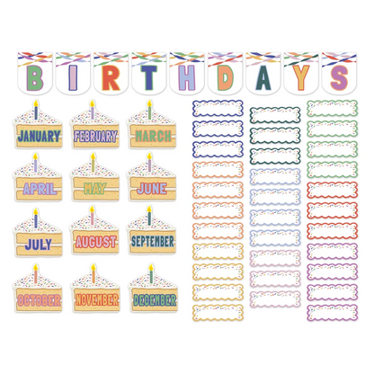 Color Crush Birthdays Mini Bulletin Board