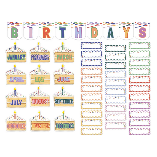 Color Crush Birthdays Mini Bulletin Board