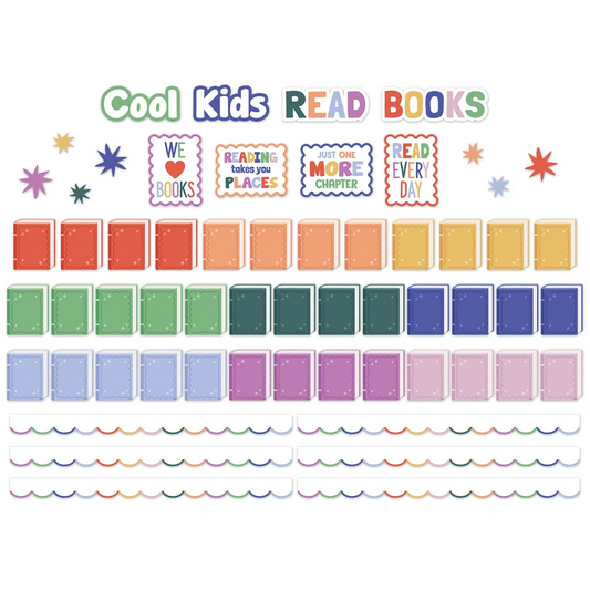 Color Crush Cool Kids Read Books Mini Bulletin Board