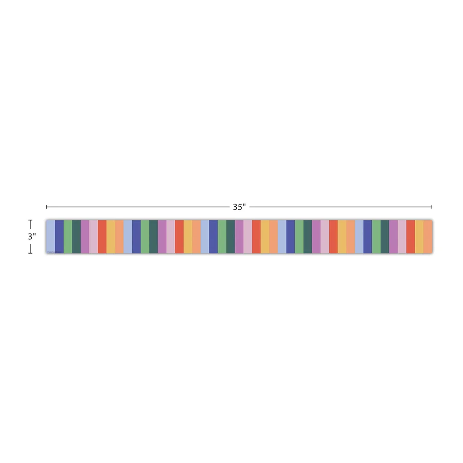 Color Crush Stripes Straight Border Trim