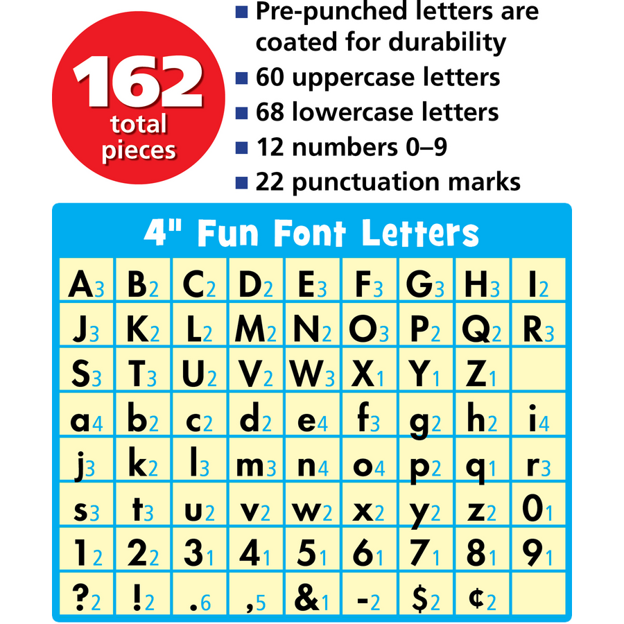 Color Crush 4" Fun Font Letters Combo Pack