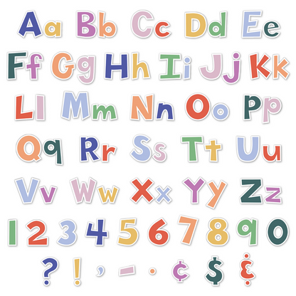 Color Crush 4" Fun Font Letters Combo Pack
