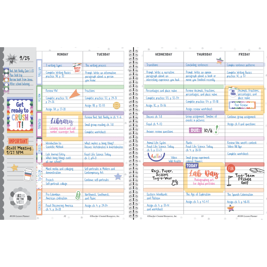 Color Crush Teacher Plan Book
