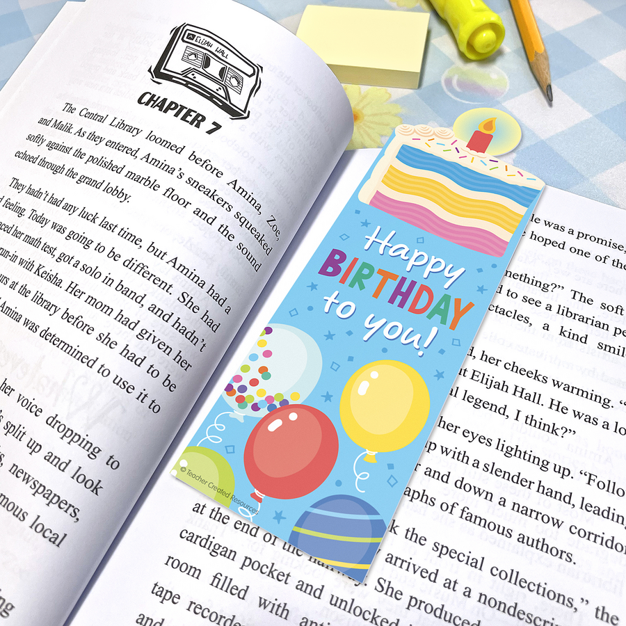 Birthday Cake Smelly Bookmarks