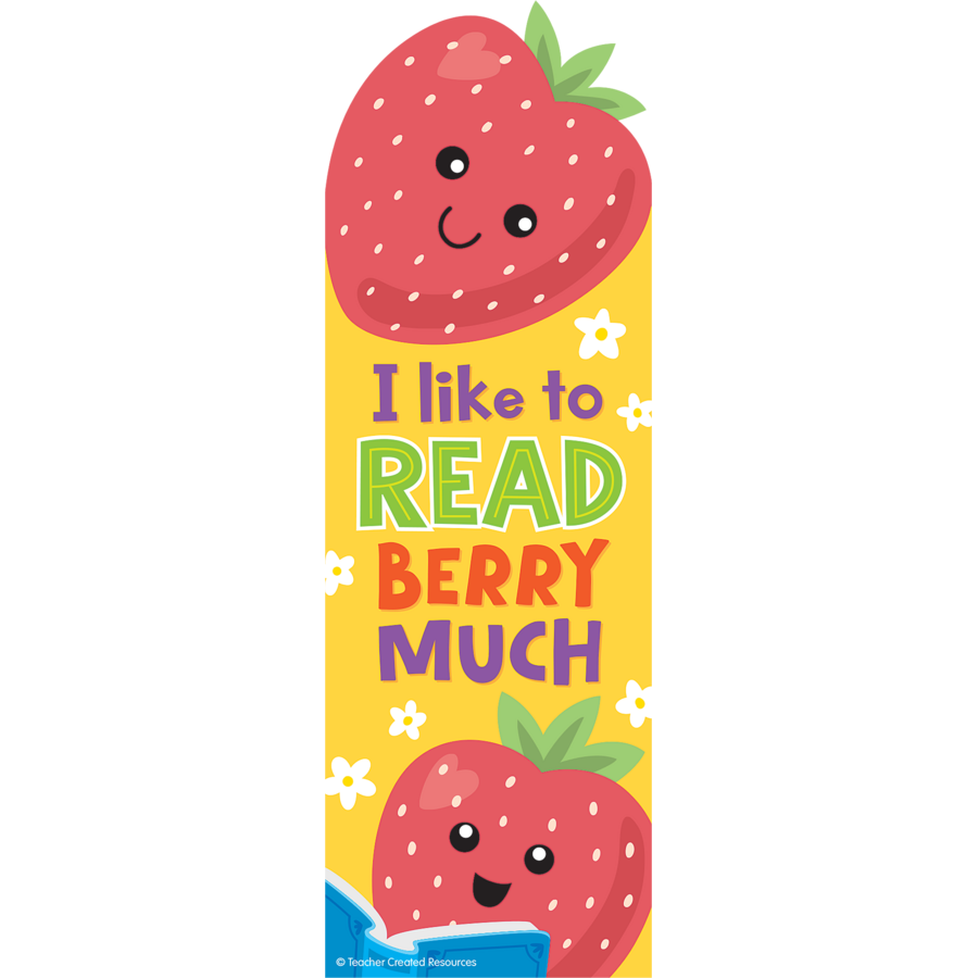 Strawberry Smelly Bookmarks