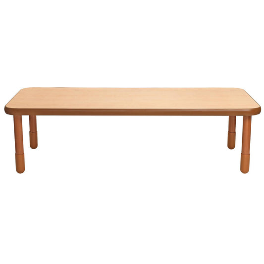 Baseline® Rectangular Table - 20" height - 72" x 30" - Natural Wood