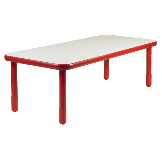 Baseline® Rectangular Table - 22" height - 72" x 30" - Candy Apple Red