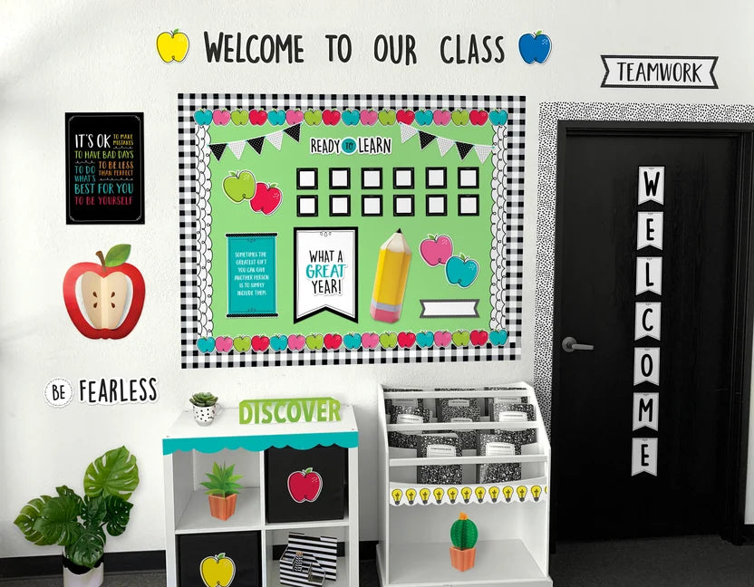 Doodle Apples 6" Designer Cut-Outs - 36 Pieces