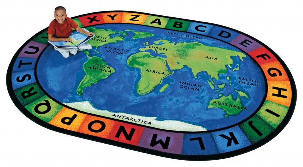 Circletime Around the World Rug Oval - 8'3" x 11'8"