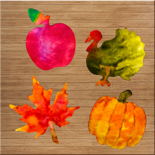 Colour Diffusing Paper Kits - Seasons - 96 Pieces - Fall