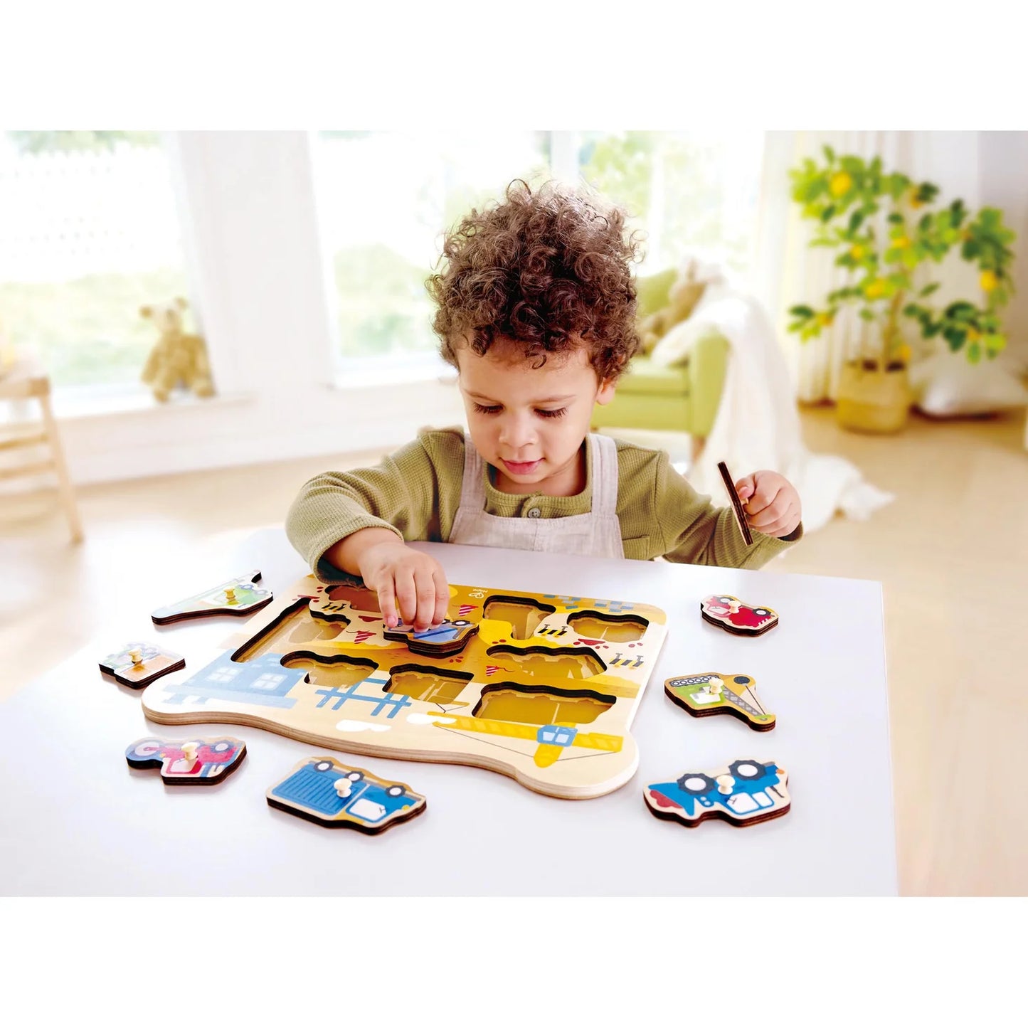 Construction Vehicle Peg Puzzle