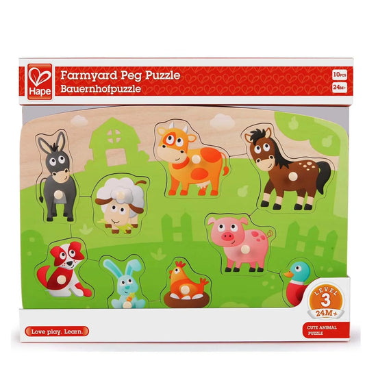Farm Animals Peg Puzzle