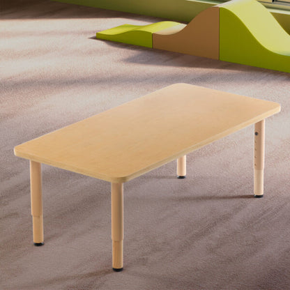 Environ Rectangle Table - 48" x 24" - Natural - Adjustable