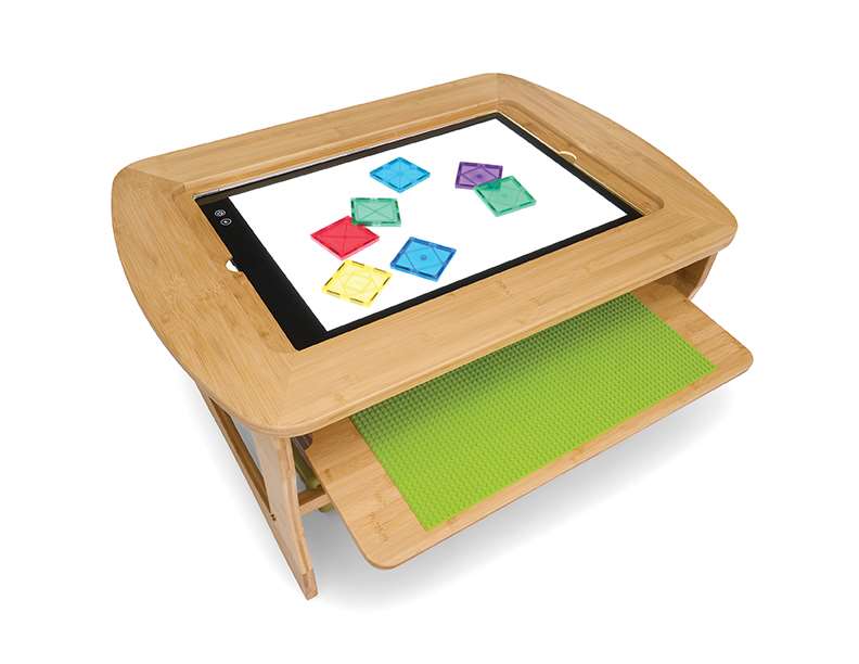 Bamboo Sensory Light Table with Tubs