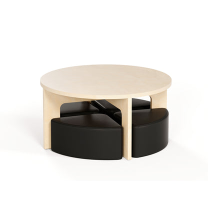 Mini Huddl - Table + Ottomans