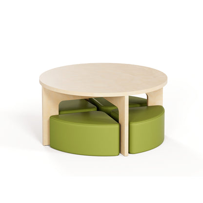 Mini Huddl - Table + Ottomans