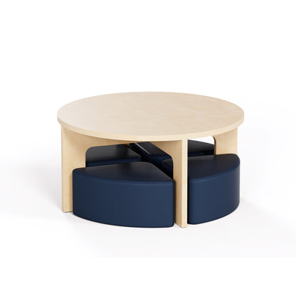 Mini Huddl - Table + Ottomans