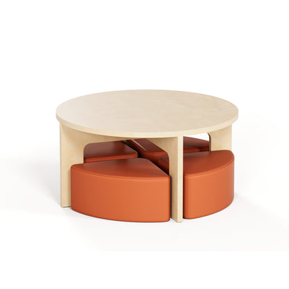 Mini Huddl - Table + Ottomans