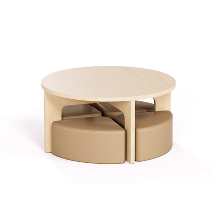 Mini Huddl - Table + Ottomans
