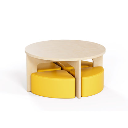 Mini Huddl - Table + Ottomans