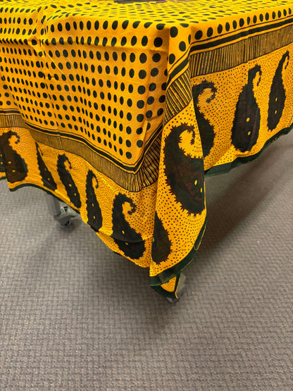 Large African Tablecloth - 45" x 64" - 1 Piece