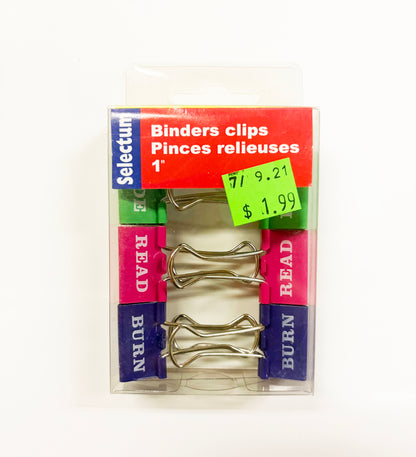 Binder Clips - Assorted