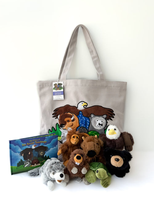 7 Teaching Animals Finger Puppet Set