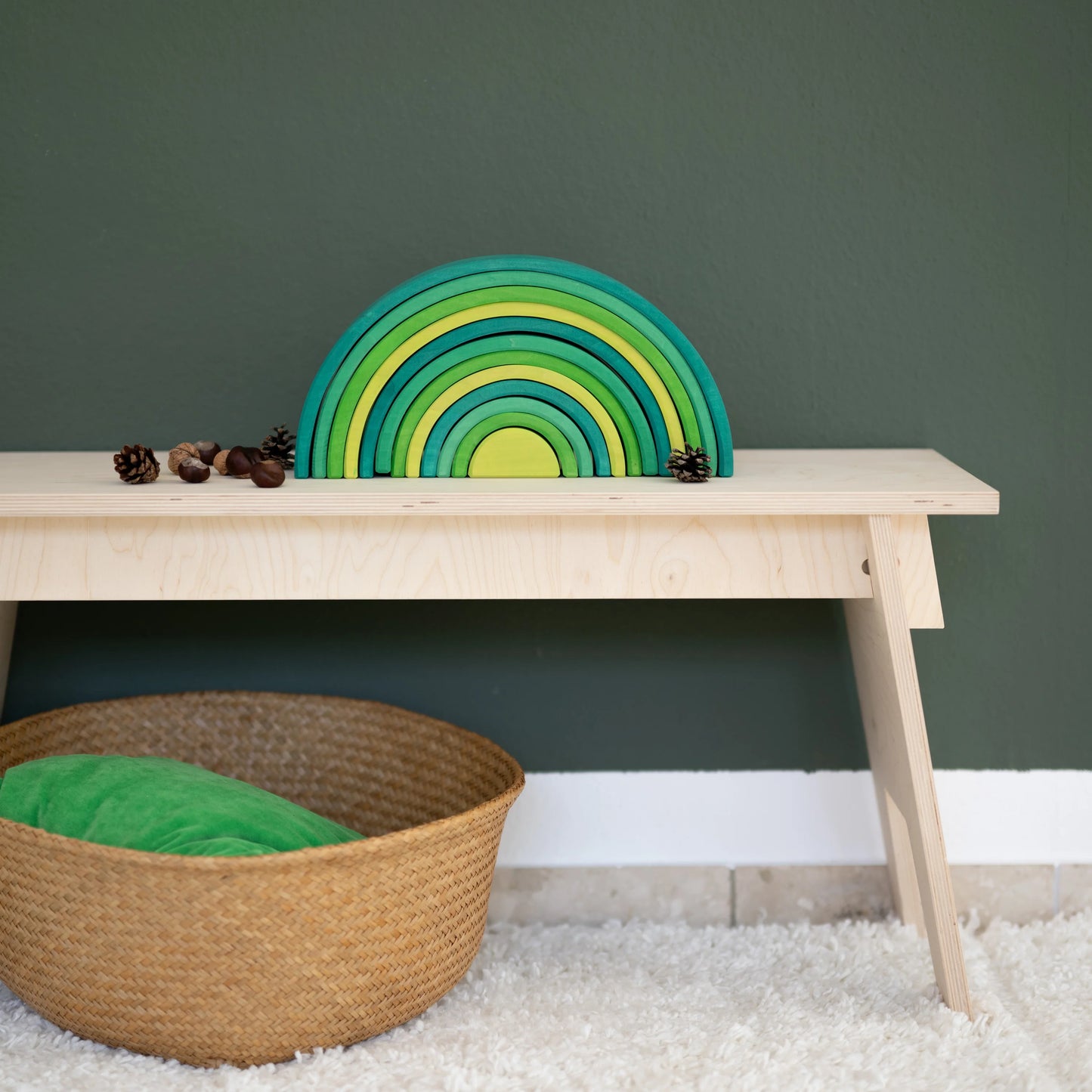 Grimm's - Element - Tunnel Forest Green - 12 Pieces