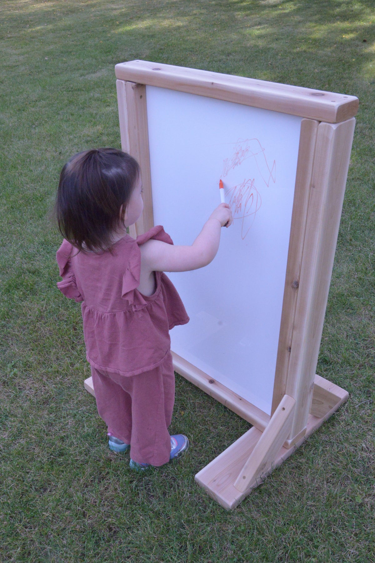Outdoor Art Easel - Whiteboard & Chalkboard