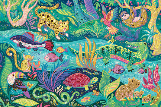 In the Rainforest Floor Puzzle - 35 Pieces