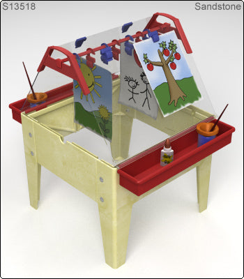 Two-Sided Toddler Easel Art Station