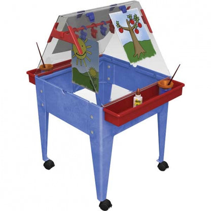 Mobile Two-Sided Easel Art Station