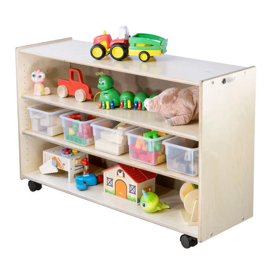 Étagère de rangement réglable en contreplaqué (76 cm H)
