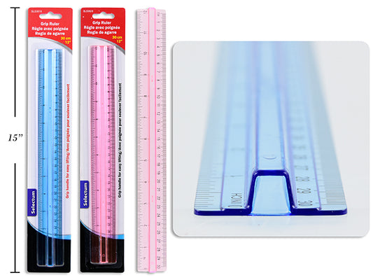Clear Grip 30cm/12" Ruler