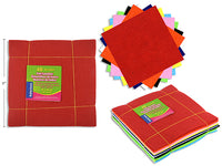 Échantillons de feutre coloré - Couleurs assorties - 20 cm x 20 cm - 40 pièces