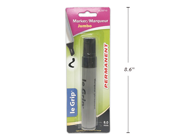 Jumbo Black Permanent Marker - Chisel Tip - Single